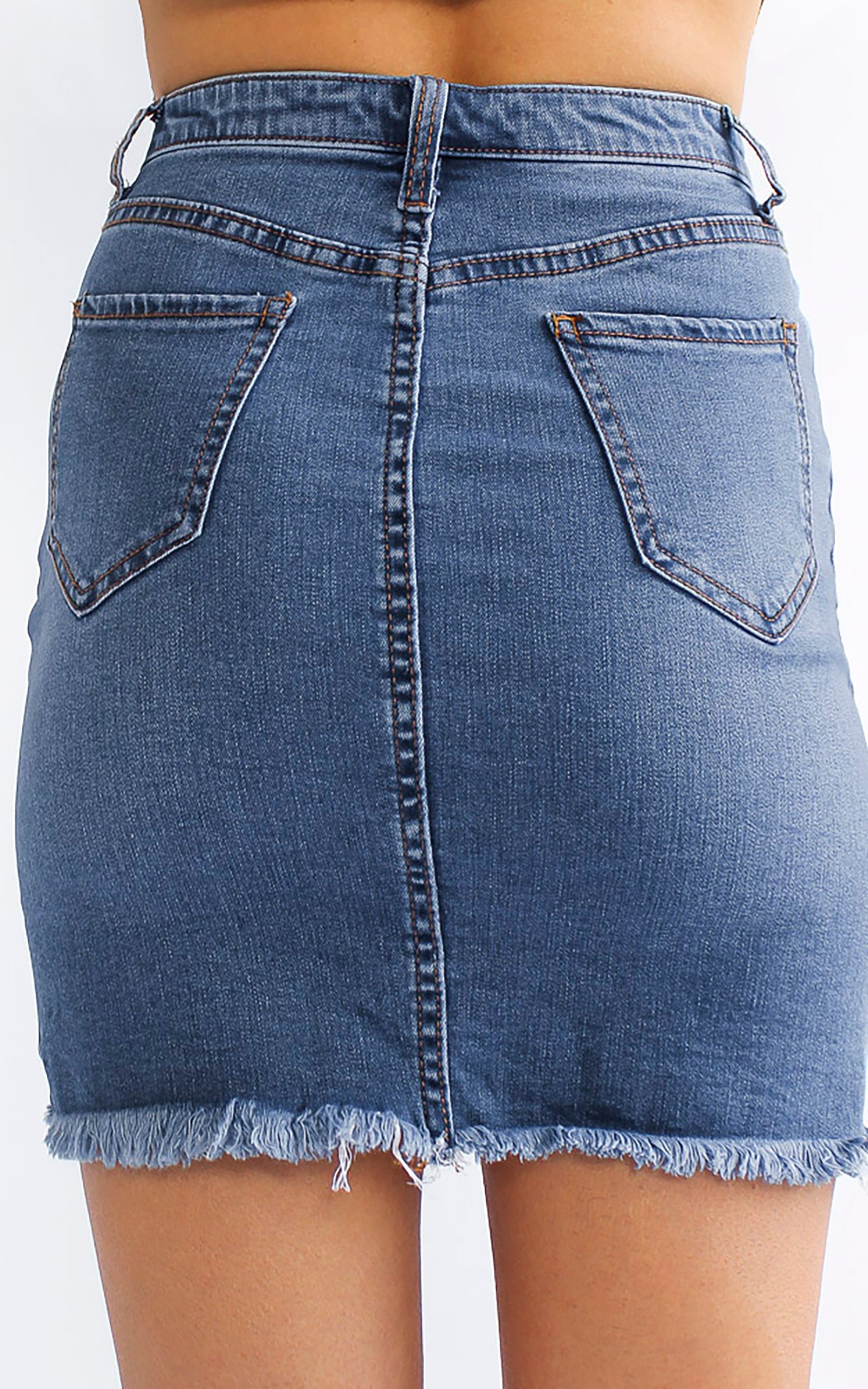 Milestone Denim Skirt- Blue