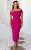 Mirella Midi Dress - Hot Pink