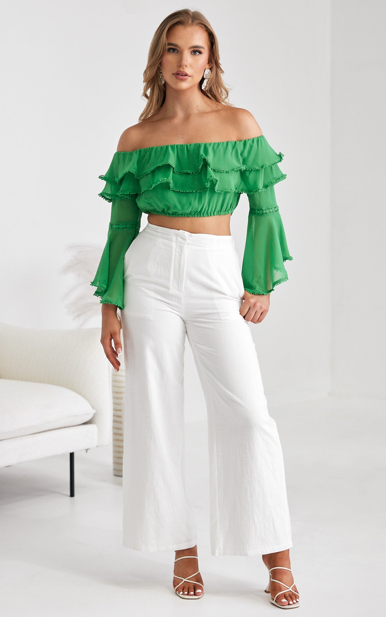 Misha Crop Top - Green