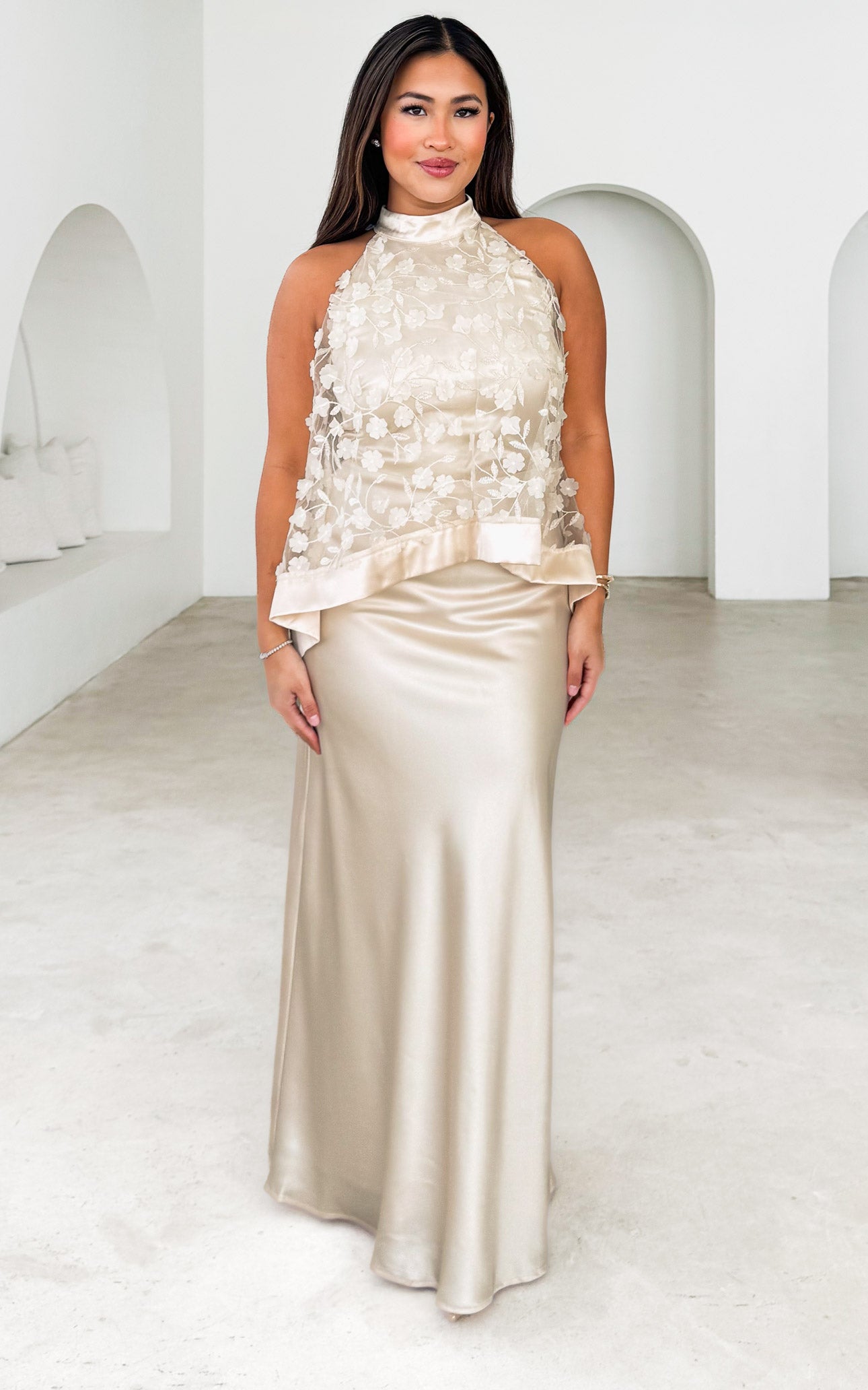 Misty Maxi Dress - Bone