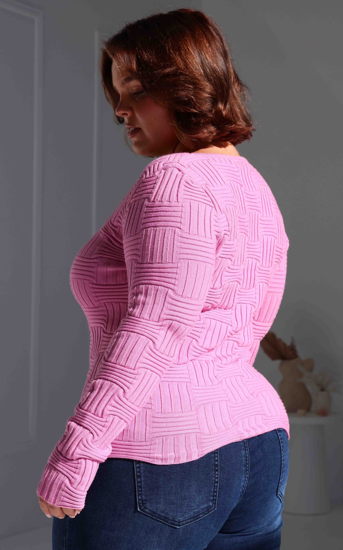 Miya Knit Top - Pink