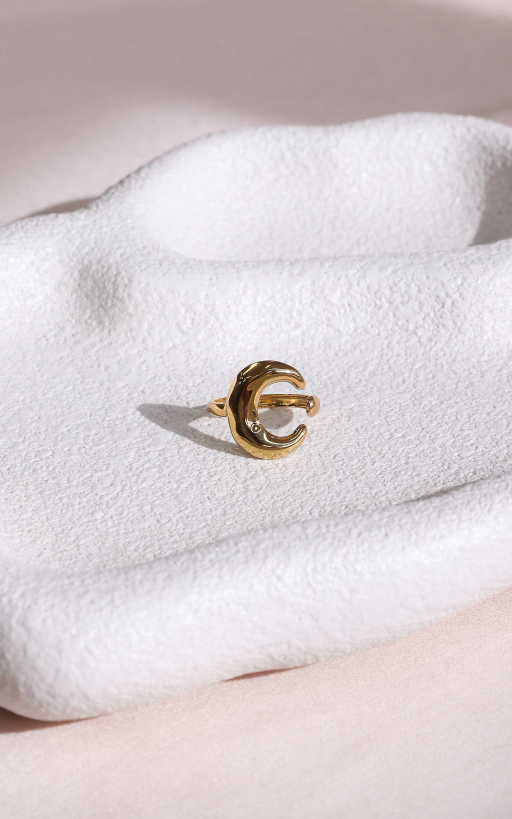 Moonbeam Ring - Gold Moon