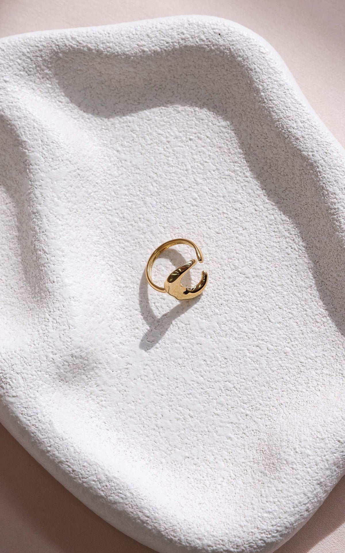 Moonbeam Ring - Gold Moon