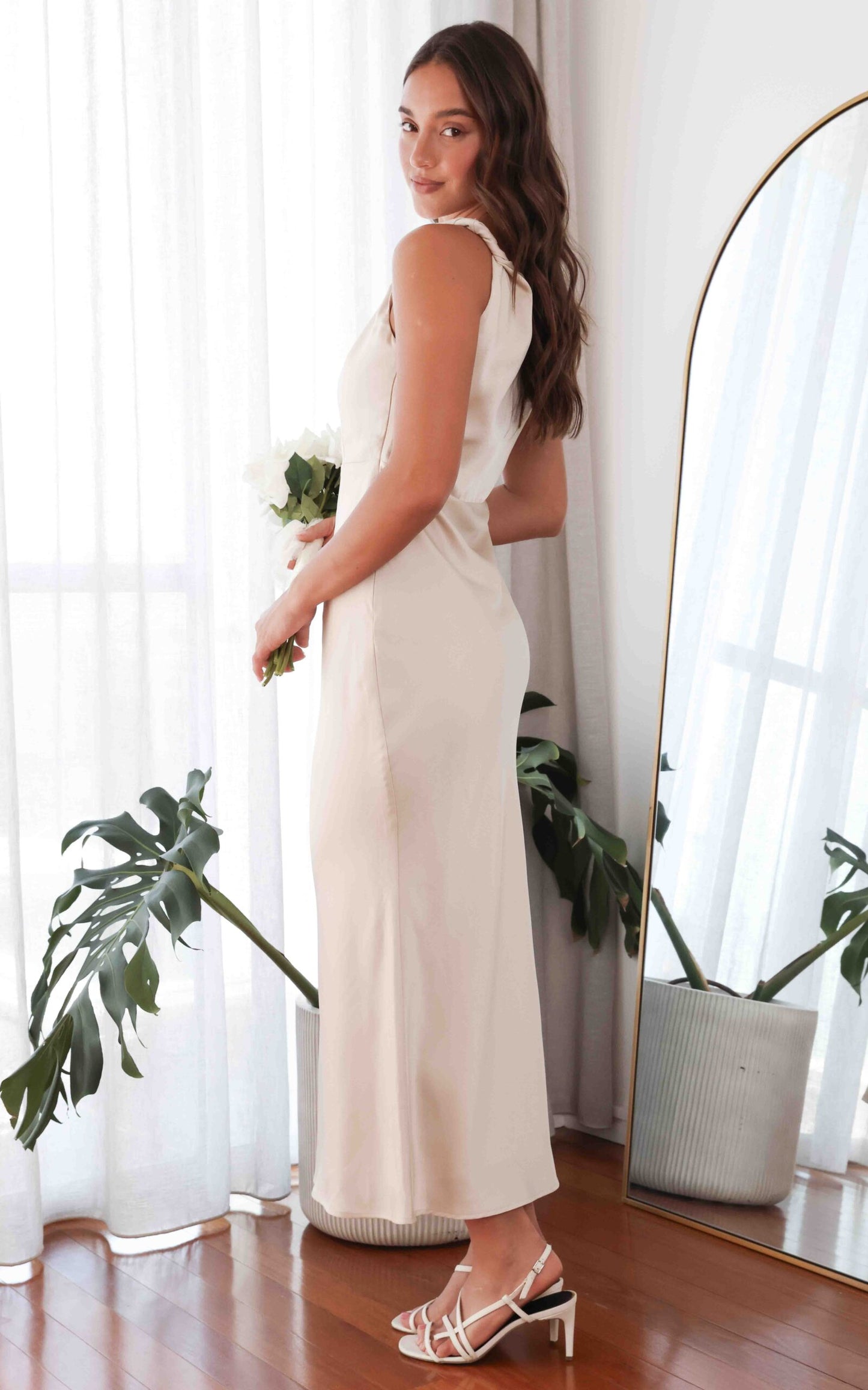 (Preorder) Mosse Maxi Dress - Bone