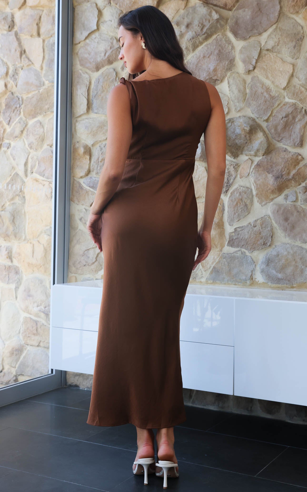 Mosse Maxi Dress - Chocolate Brown