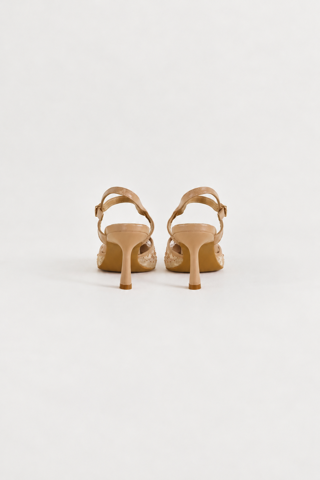Matilda Heels - Nude Rhinestone
