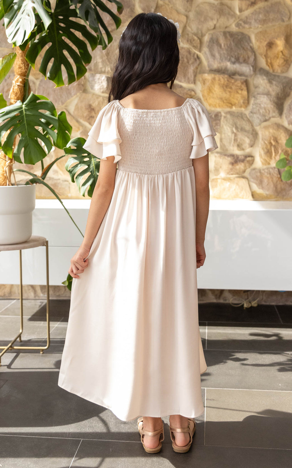 (PREORDER) In The Sky Kids Dress - Bone