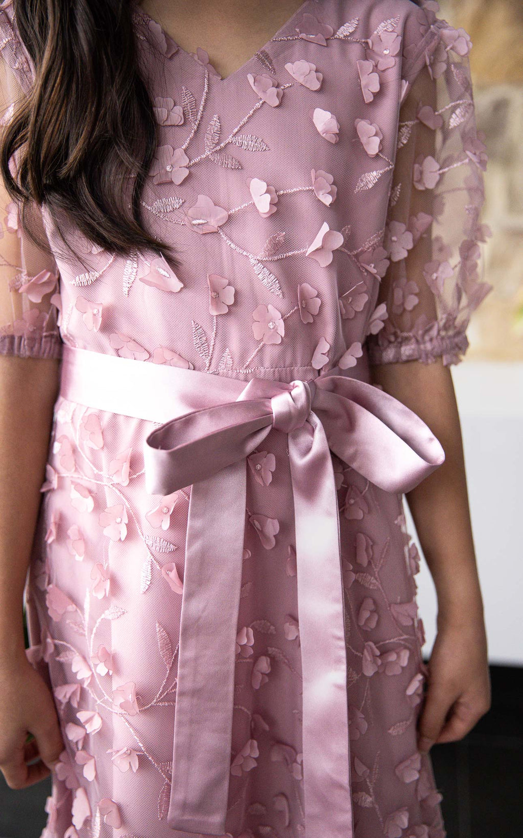(PREORDER) Leonie Kids Dress - Dusty Pink