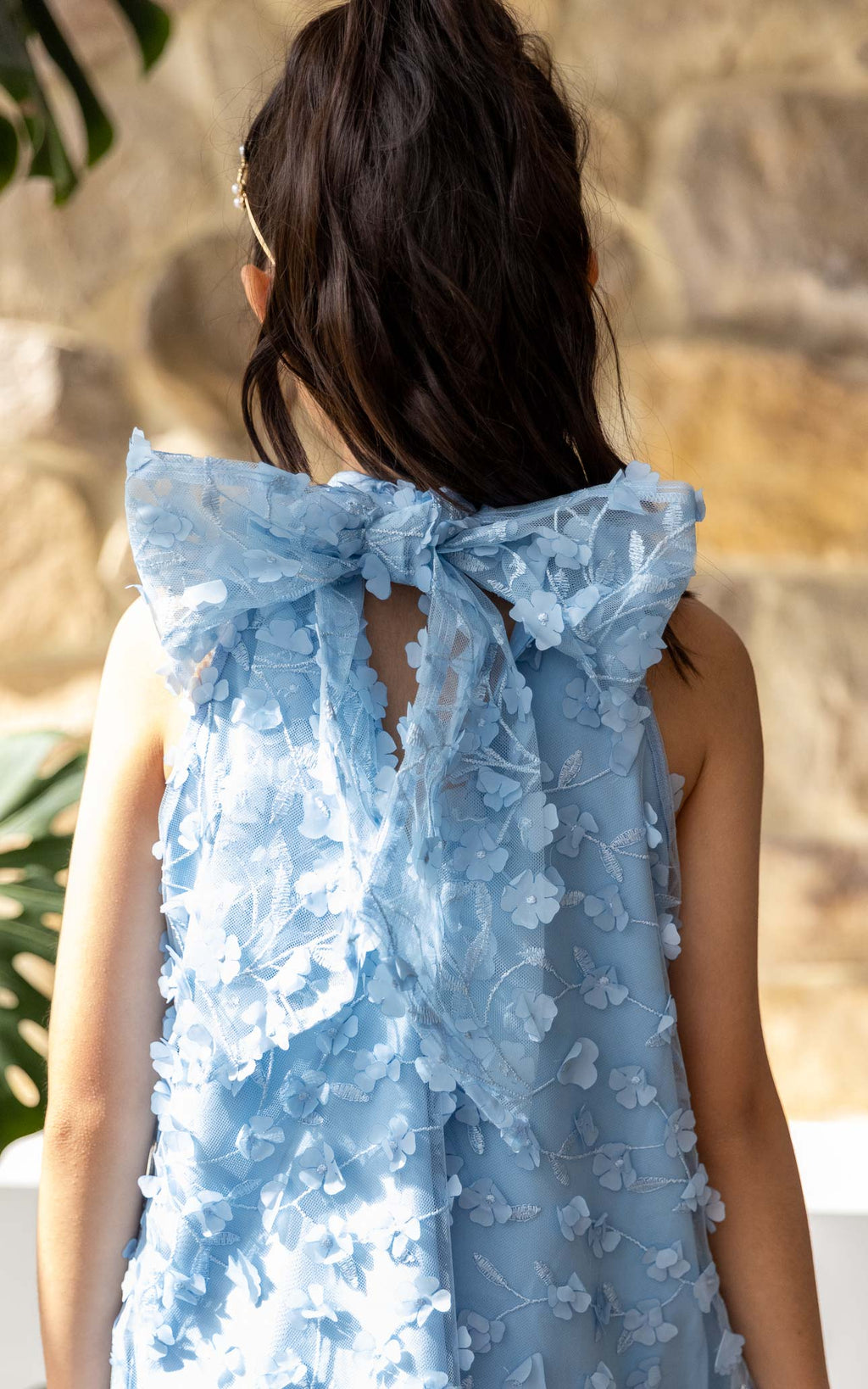 (PREORDER) Misty Kids Dress - Dusty Blue