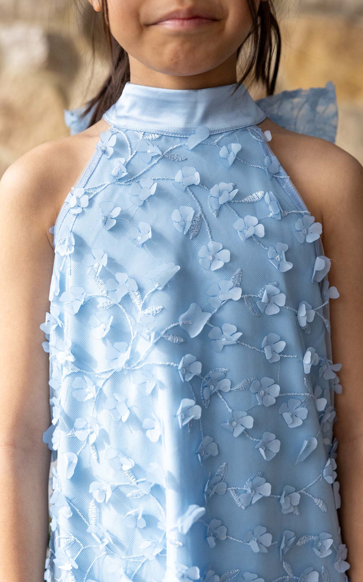 (PREORDER) Misty Kids Dress - Dusty Blue