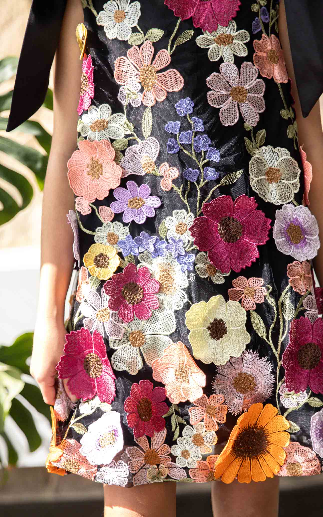 (PREORDER) Poppy Kids Dress - Black Multi Floral
