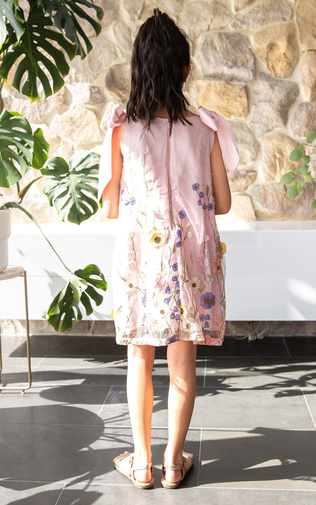 (PREORDER) Poppy Kids Dress - Pink Multi Floral