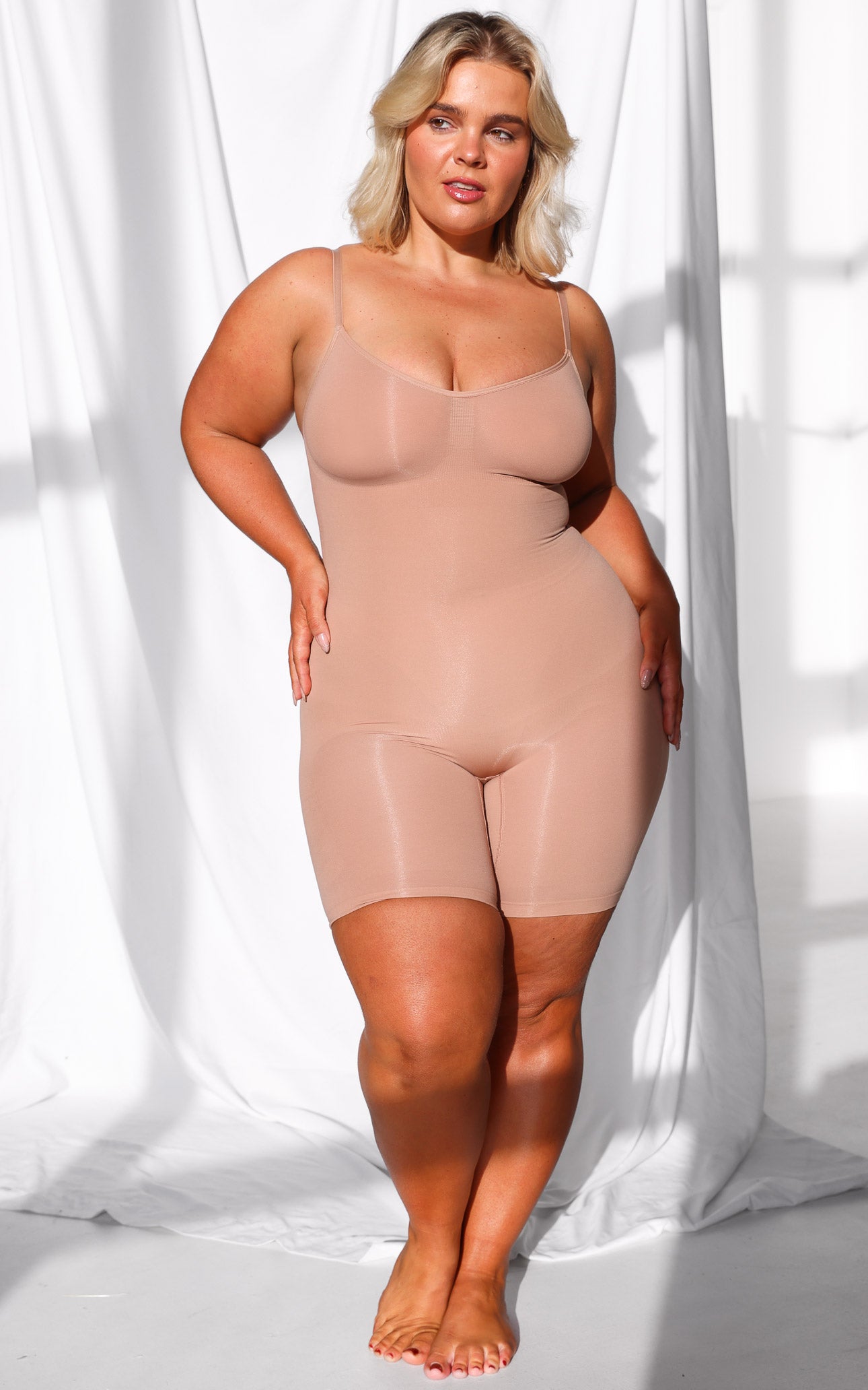 Bardot Shapewear Bodysuit Shorts - Warm Nude