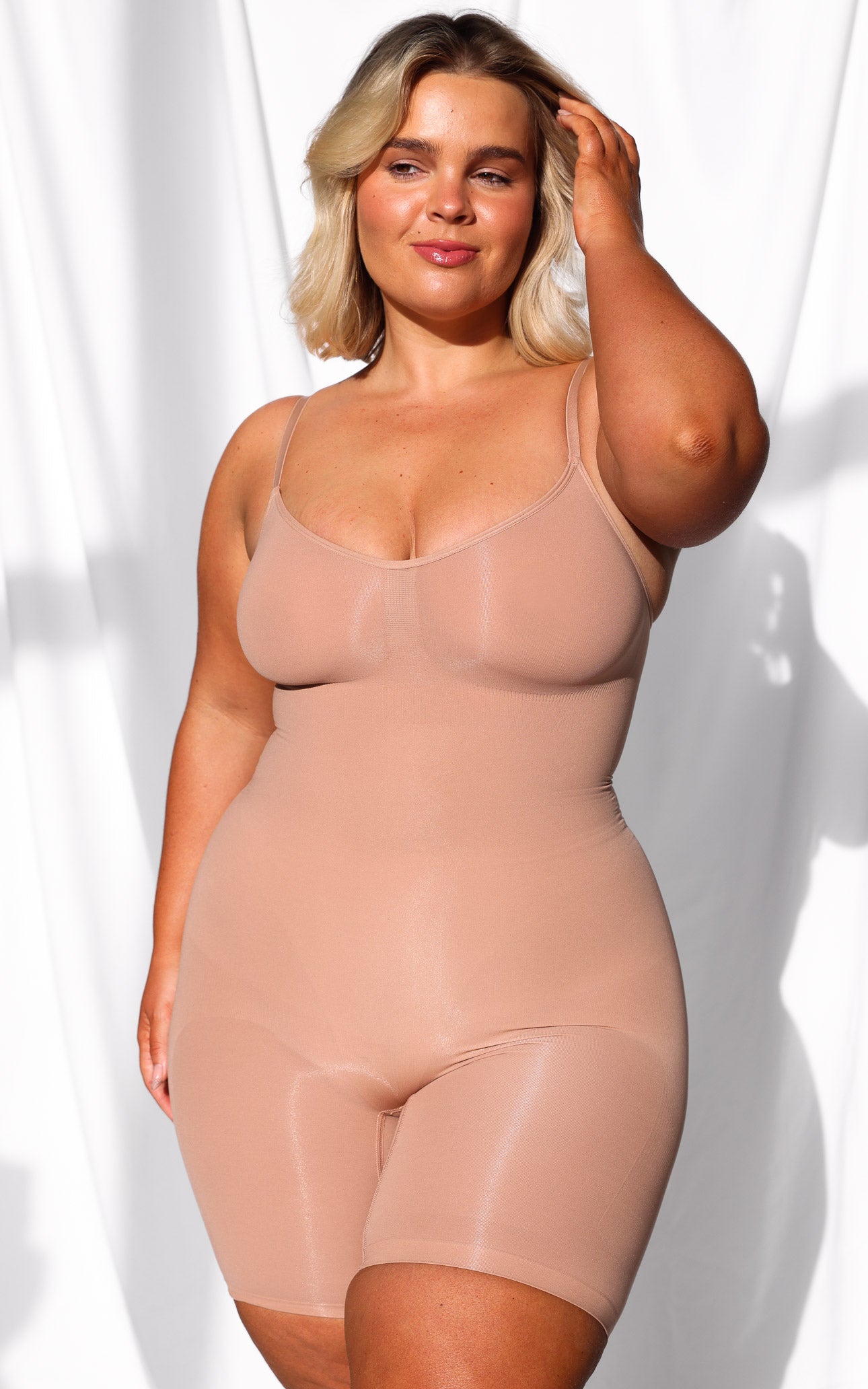 Bardot Shapewear Bodysuit Shorts - Warm Nude