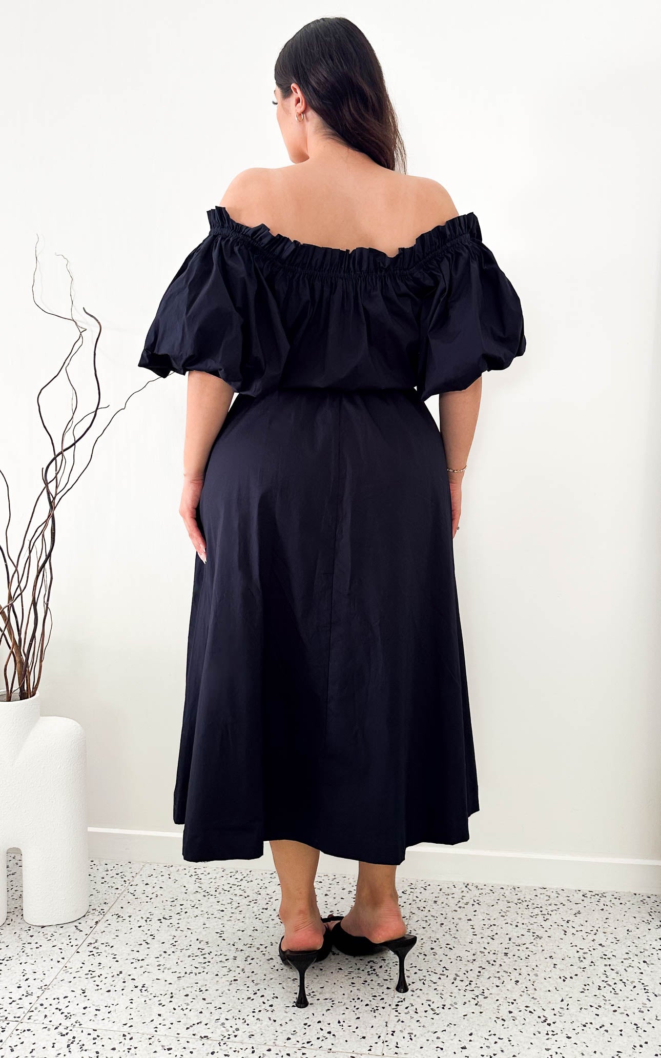 Nadine Midi Dress - Dark Navy