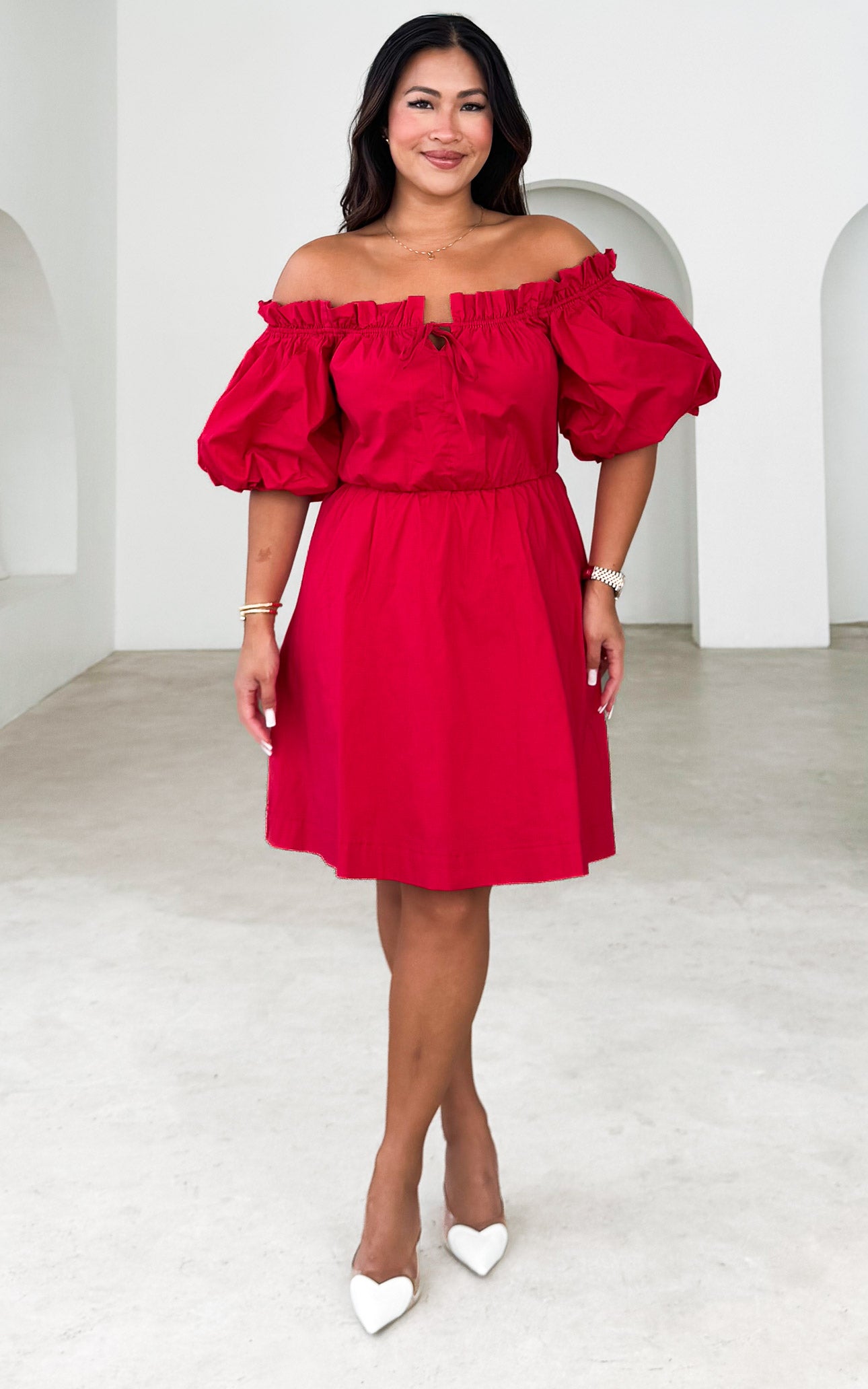 Nadine Mini Dress - Red