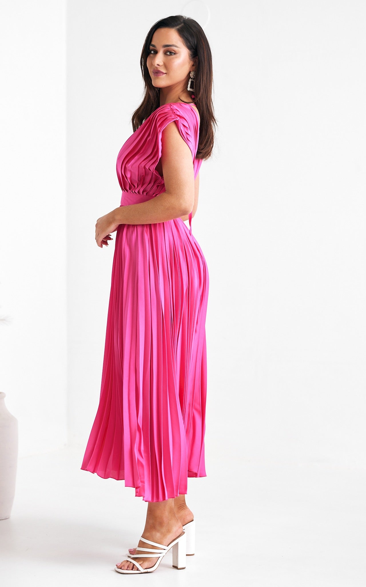 Naomi Maxi Dress - Hot Pink