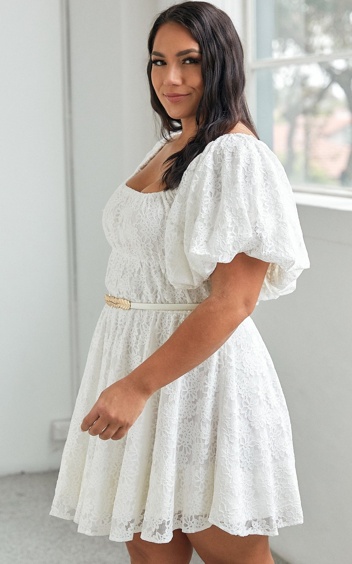 Nara Dress - White Lace