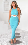 Nichelle Knit Maxi Dress - Sky Blue