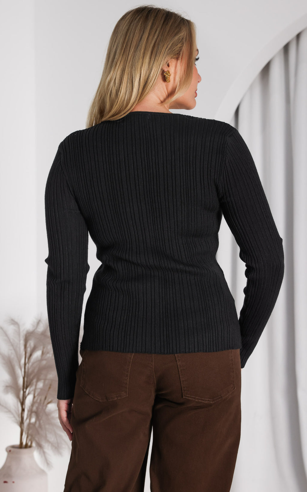 Nicky Knit Top - Black