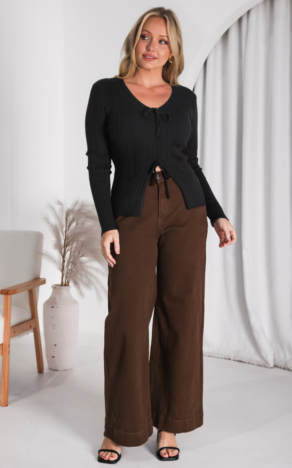 Nicky Knit Top - Black