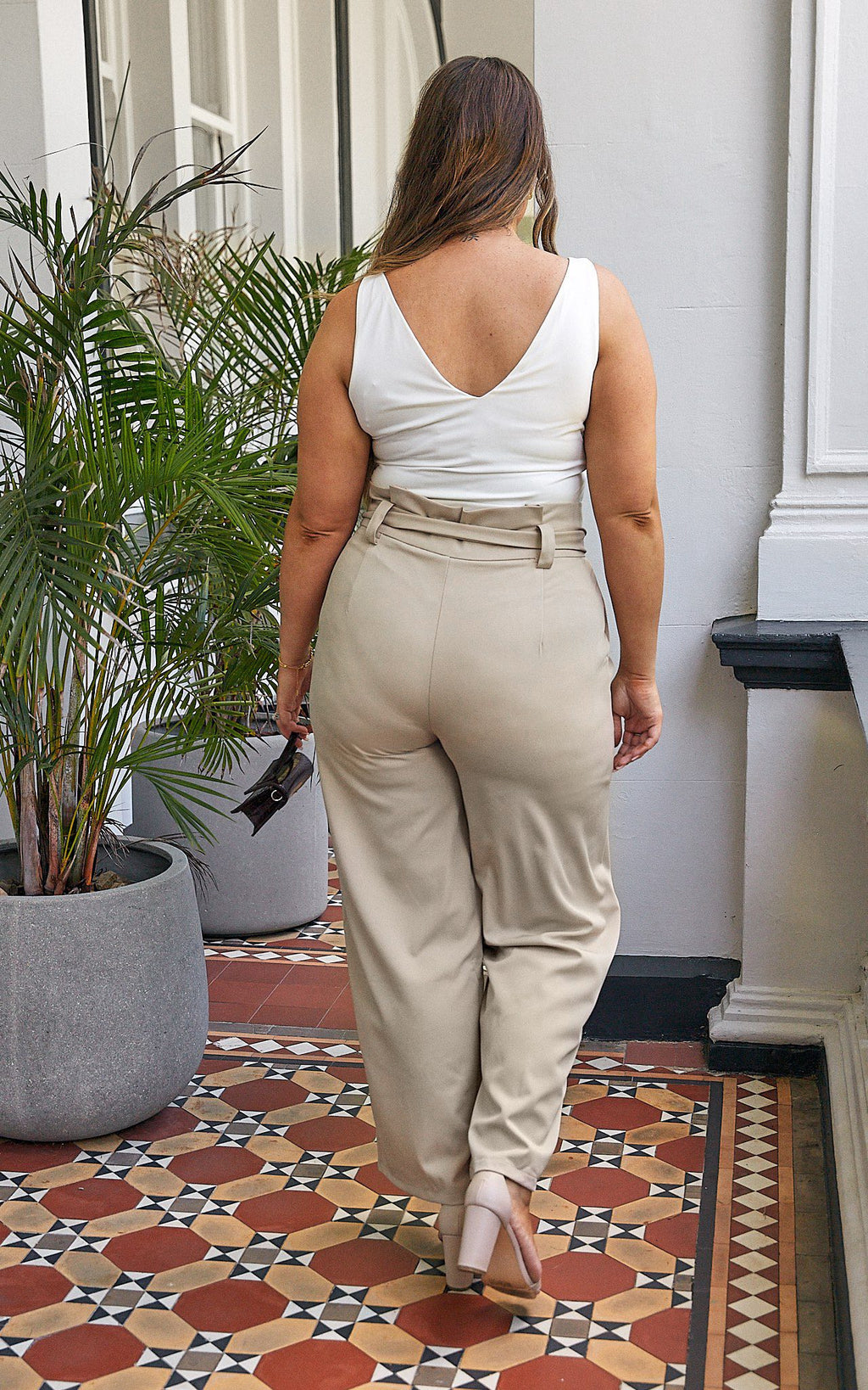 Nookie Wide Leg Pants - Beige