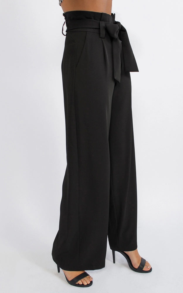 Nookie Wide Leg Pants - Black