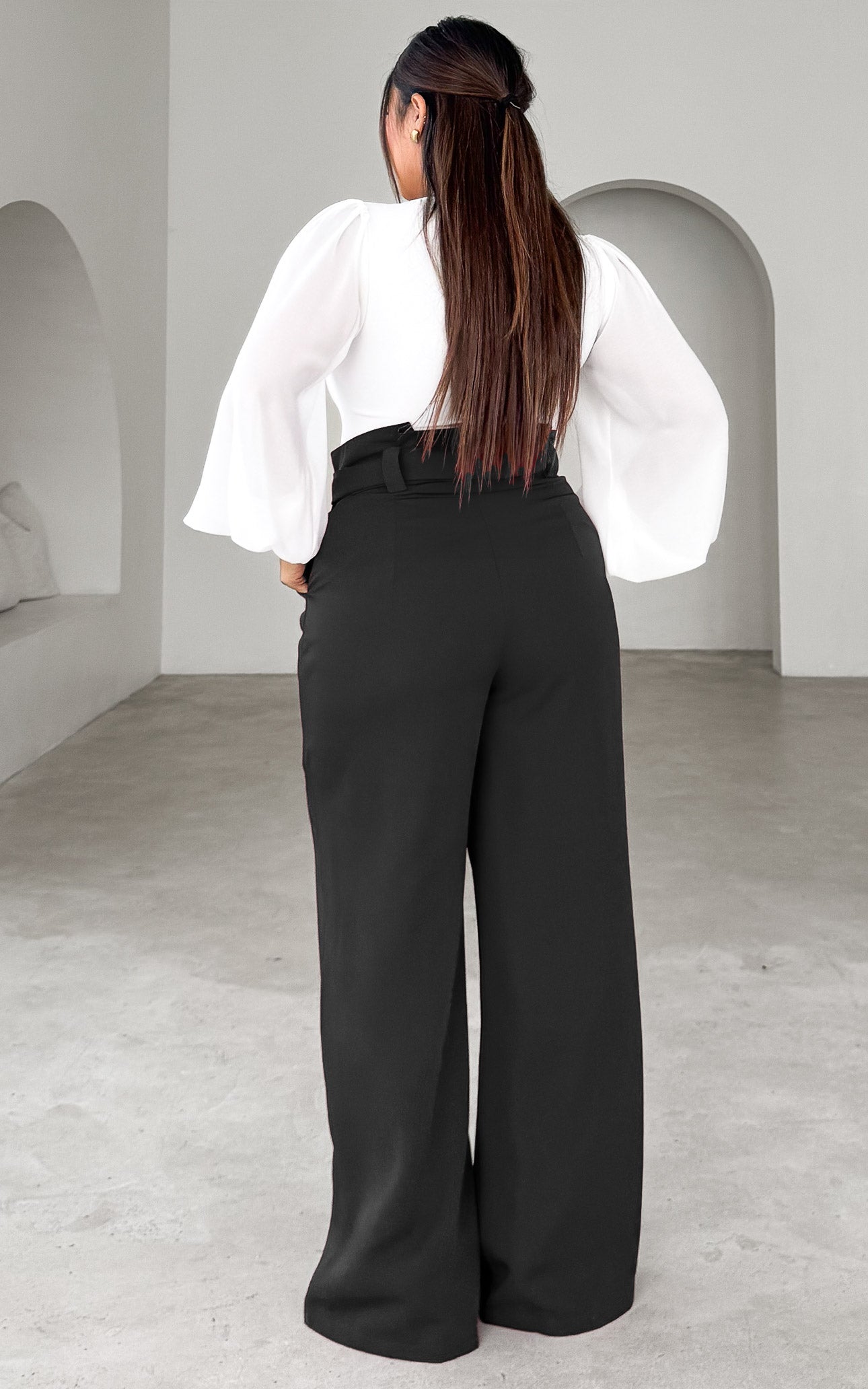 Nookie Wide Leg Pants - Black