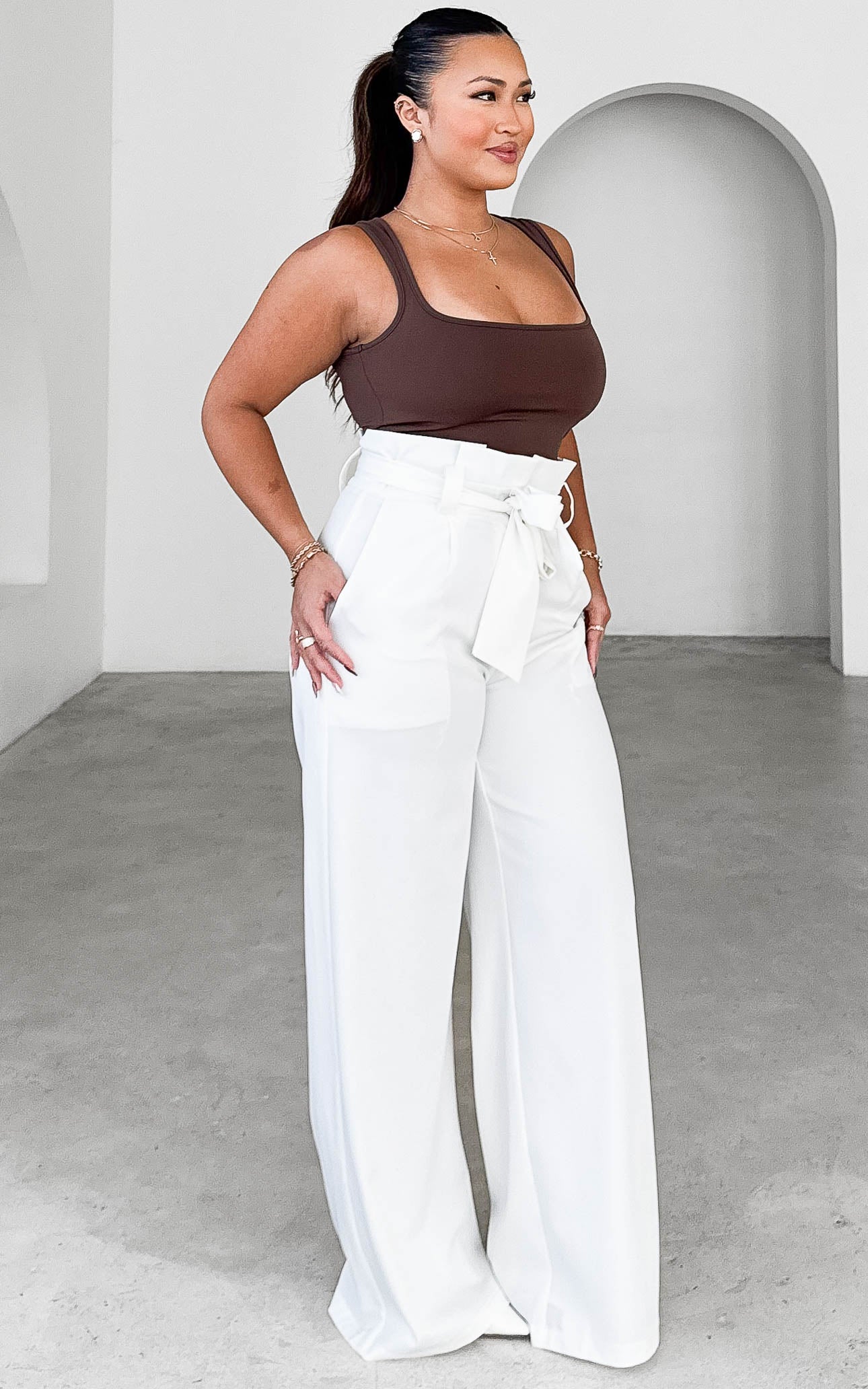 Aliyah Tank Top - Chocolate Brown