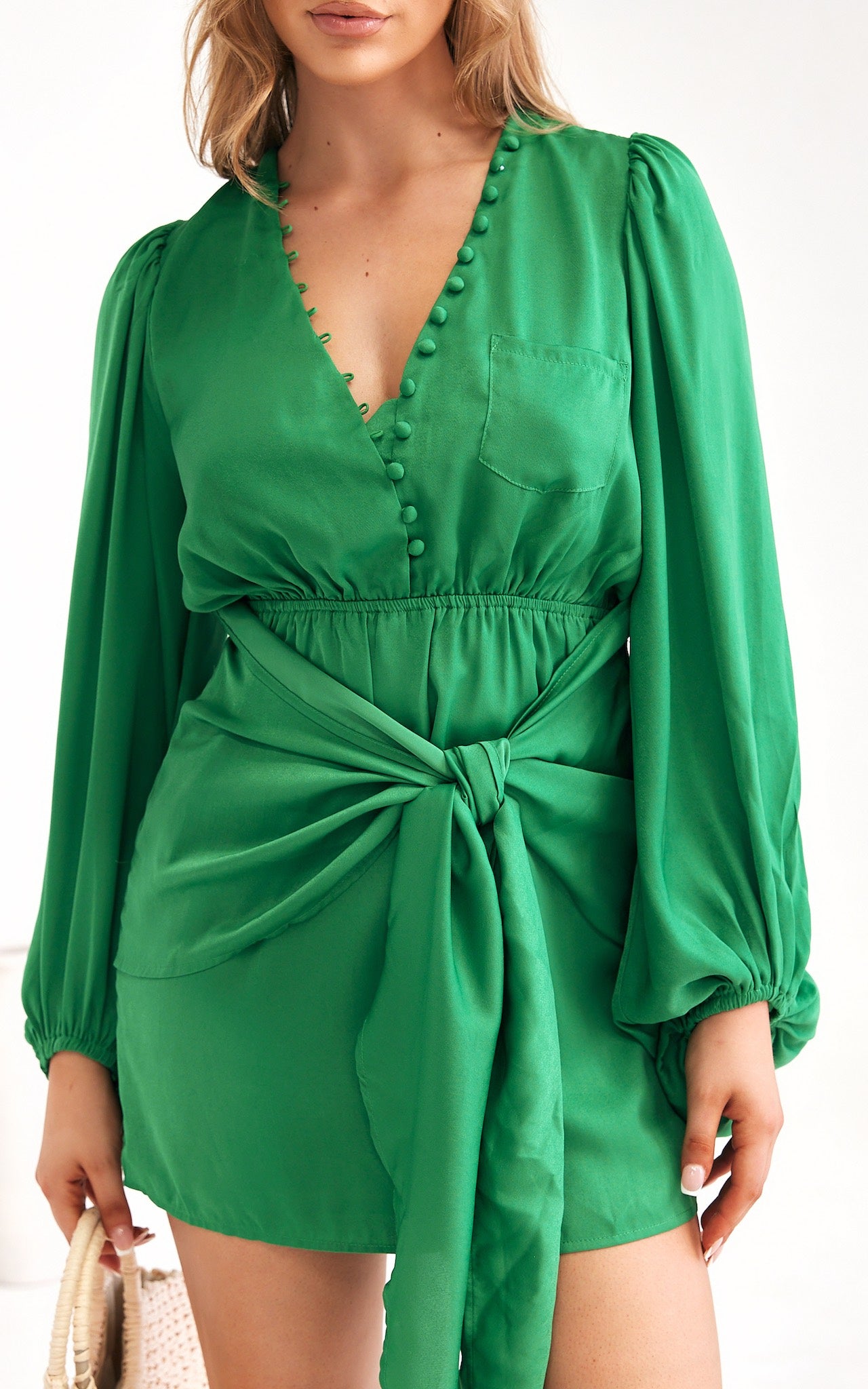 Norris Mini Dress - Green