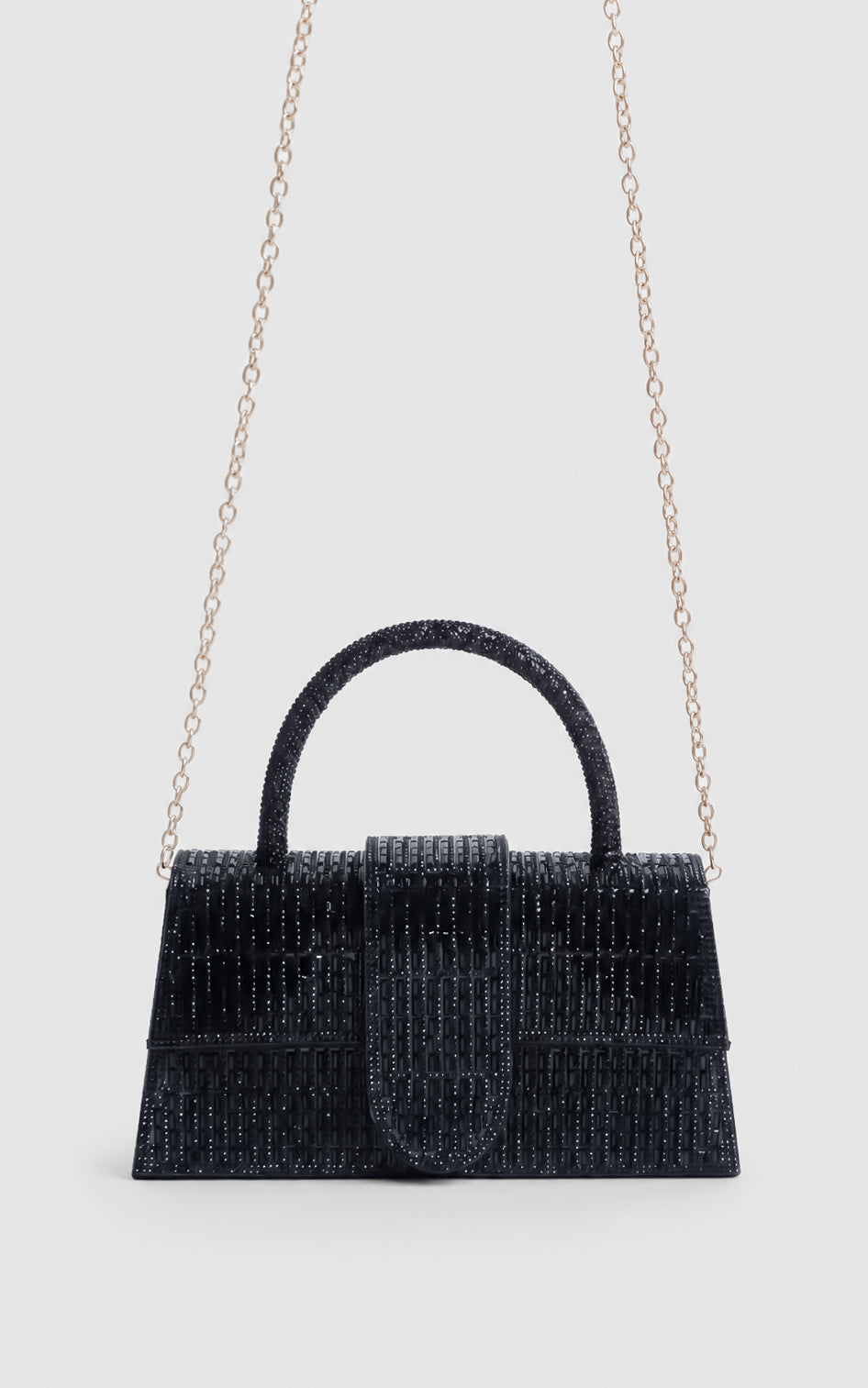Nelani Rhinestone Bag - Black