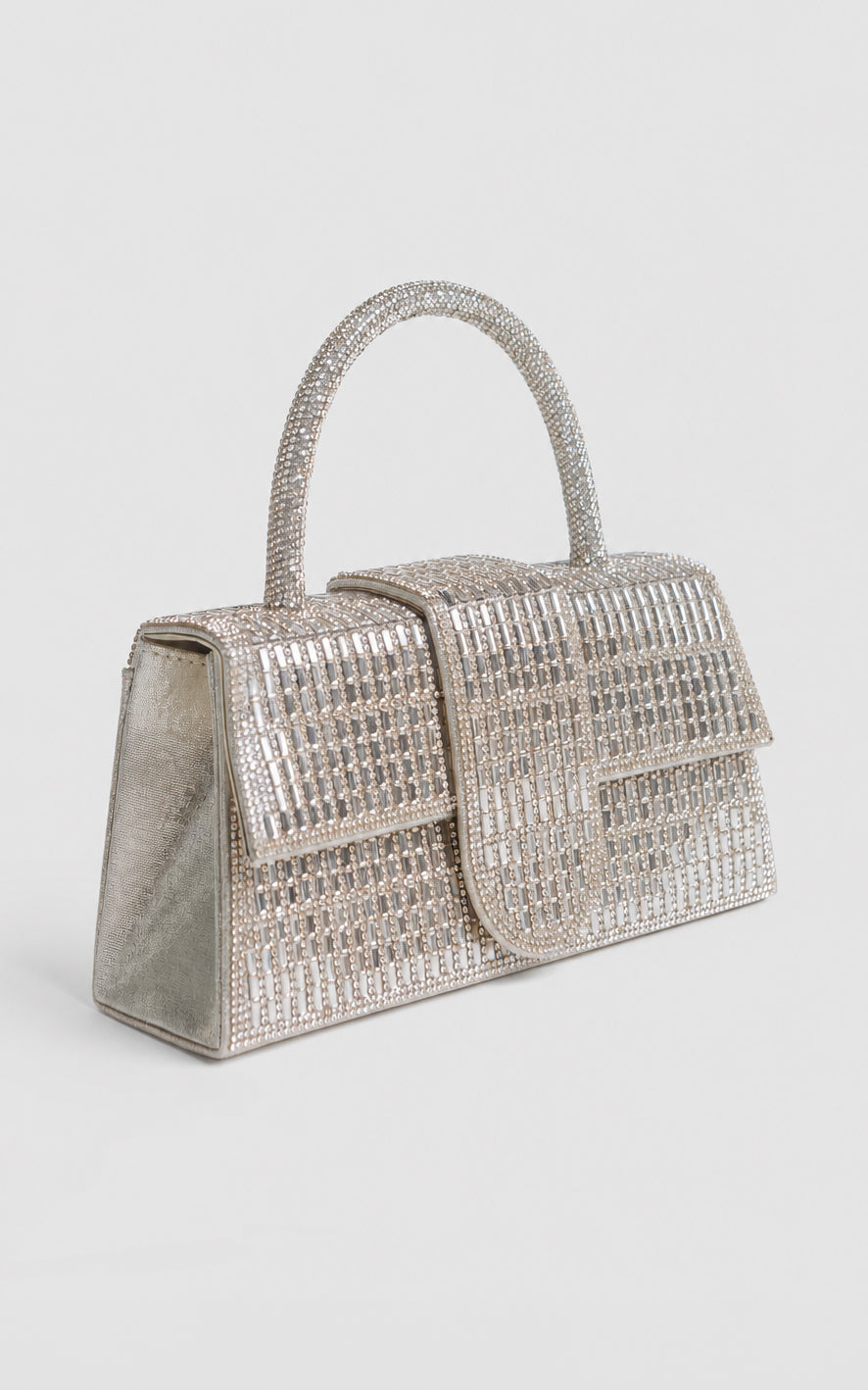 Nelani Rhinestone Bag - Gold