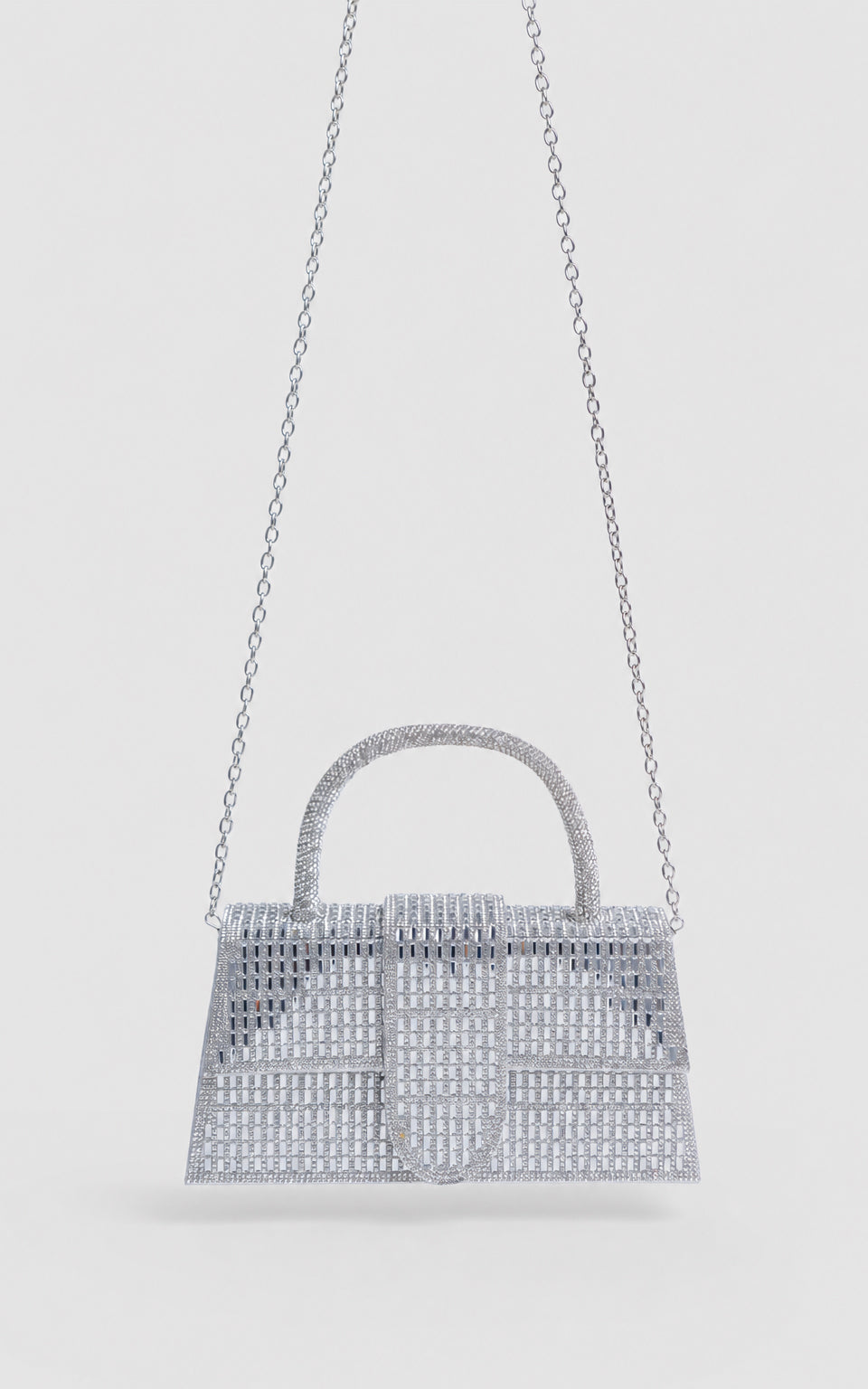 Nelani Rhinestones Bag - Silver