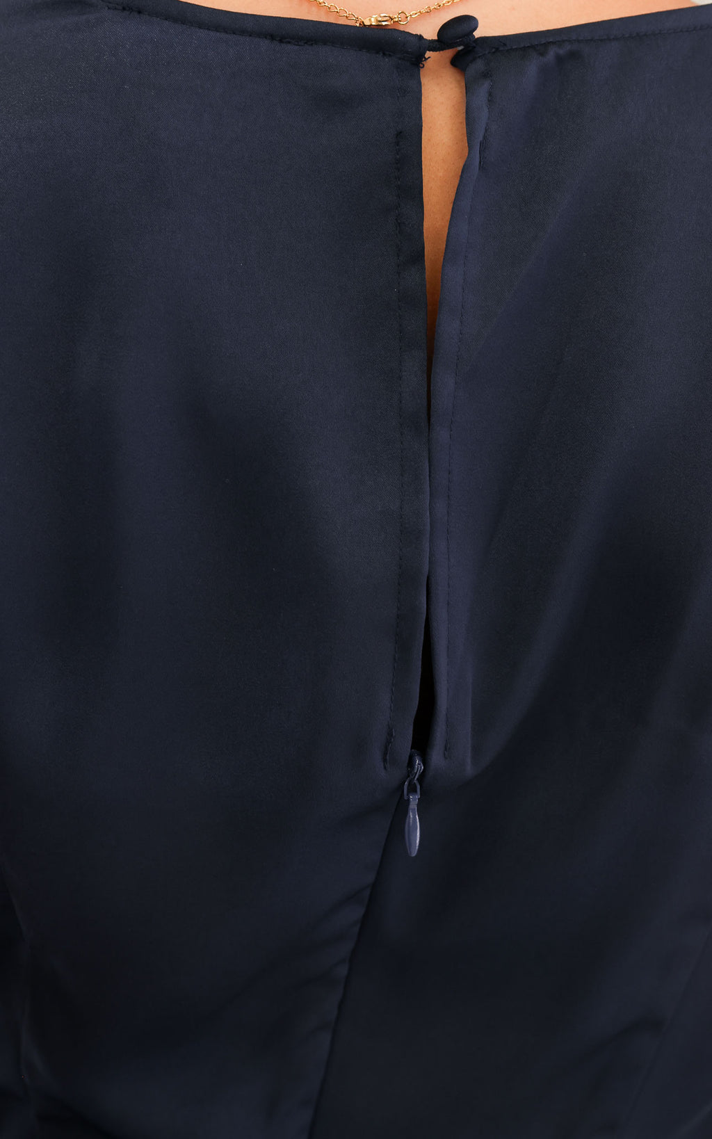 Octavie Maxi Dress - Petrol Blue