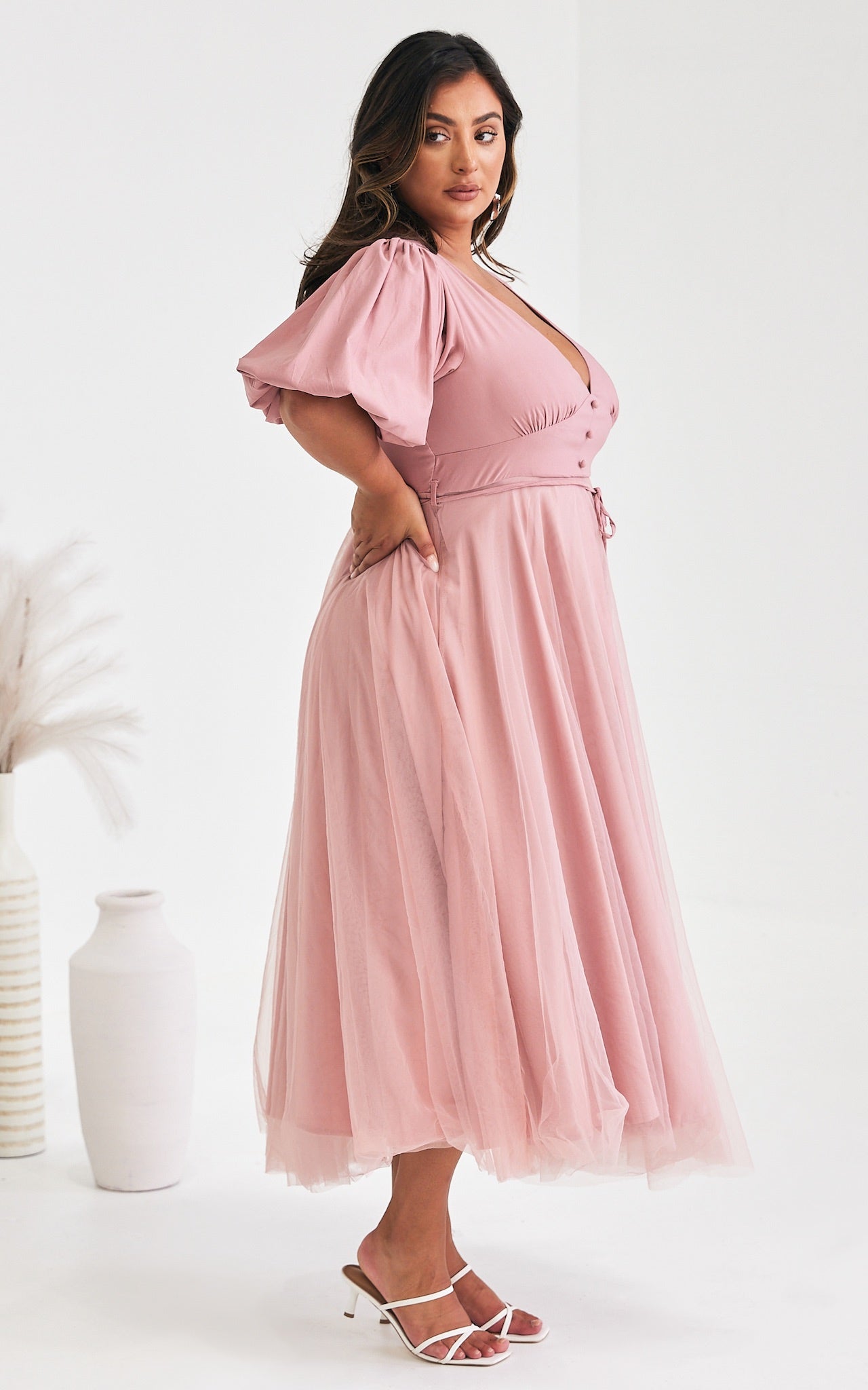 One Kiss Maxi Dress - Blush Pink