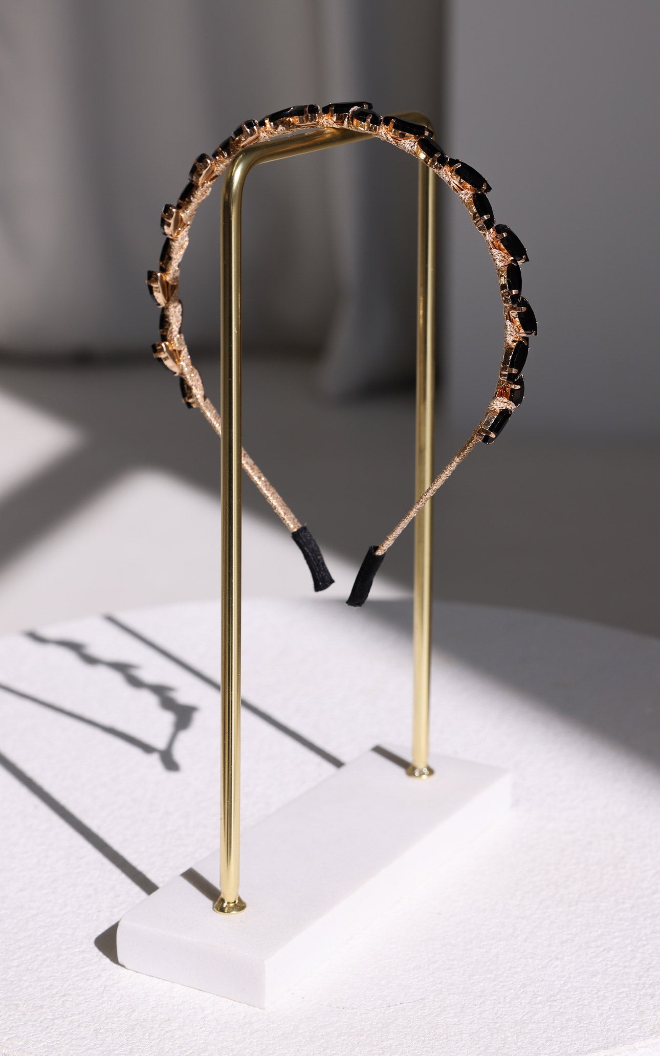 Oia Headband - Black Diamante