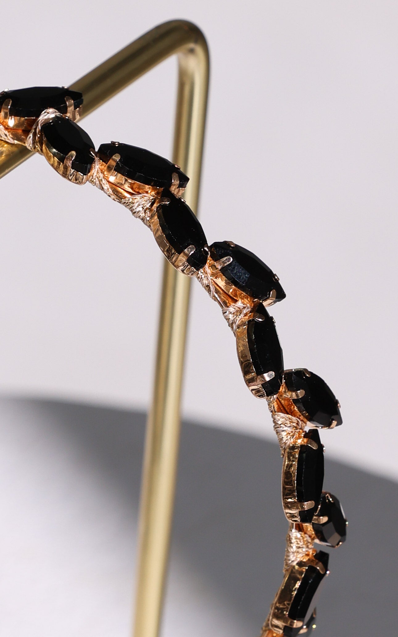 Oia Headband - Black Diamante