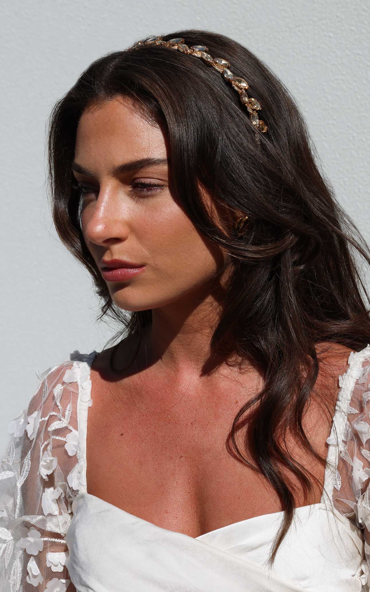 Oia Headband - Champagne Diamante