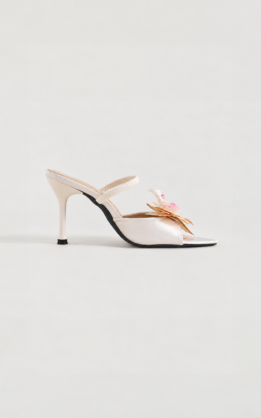 Orchid Mule Heels - Cream