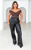 Orla Bodysuit - Chocolate Brown