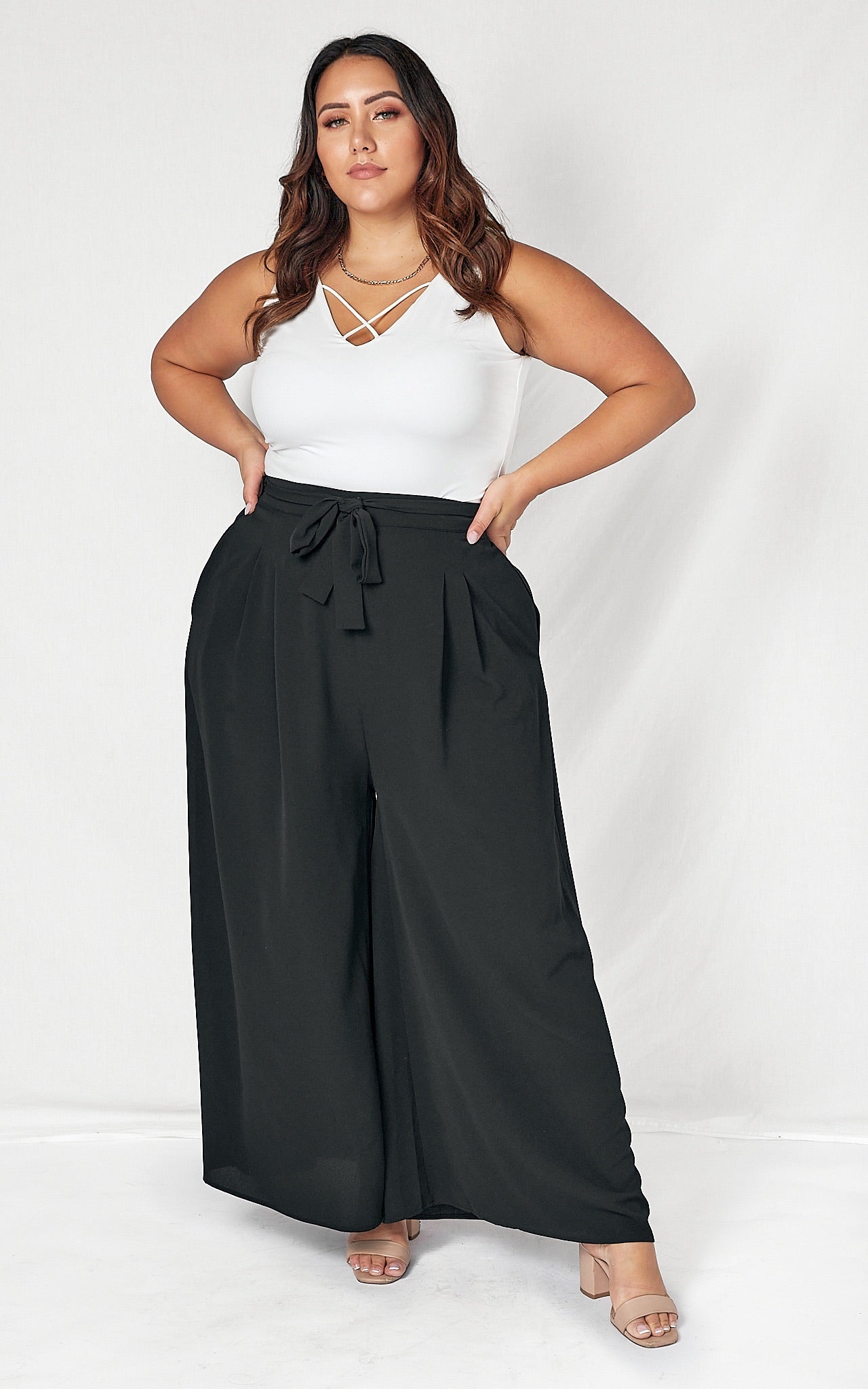 Paradise Lily Wide Leg Pants - Black