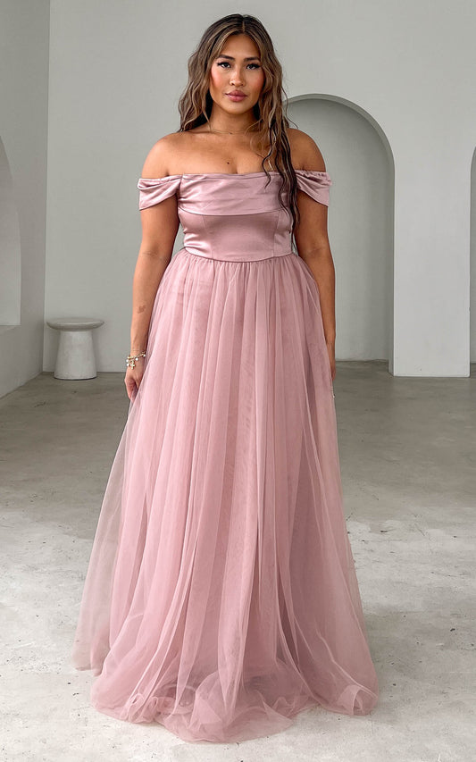 Parilio Maxi Dress - Dusty Mauve