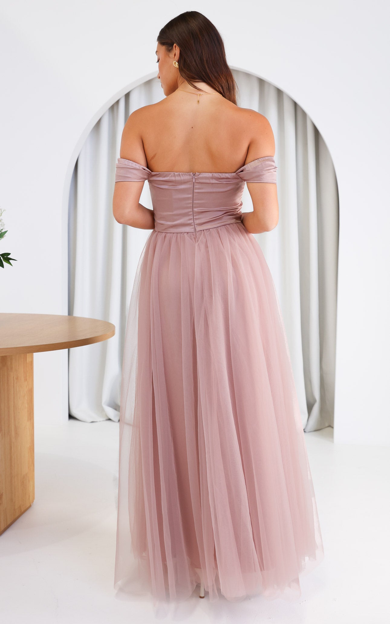 Parilio Maxi Dress - Dusty Mauve