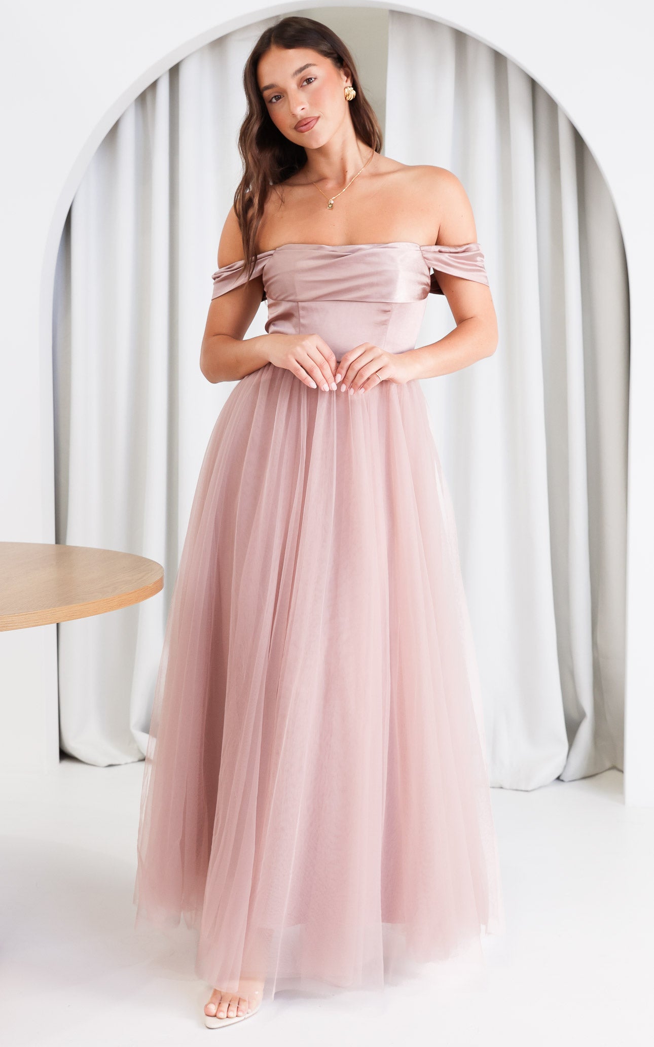 (Preorder) Parilio Maxi Dress - Dusty Mauve