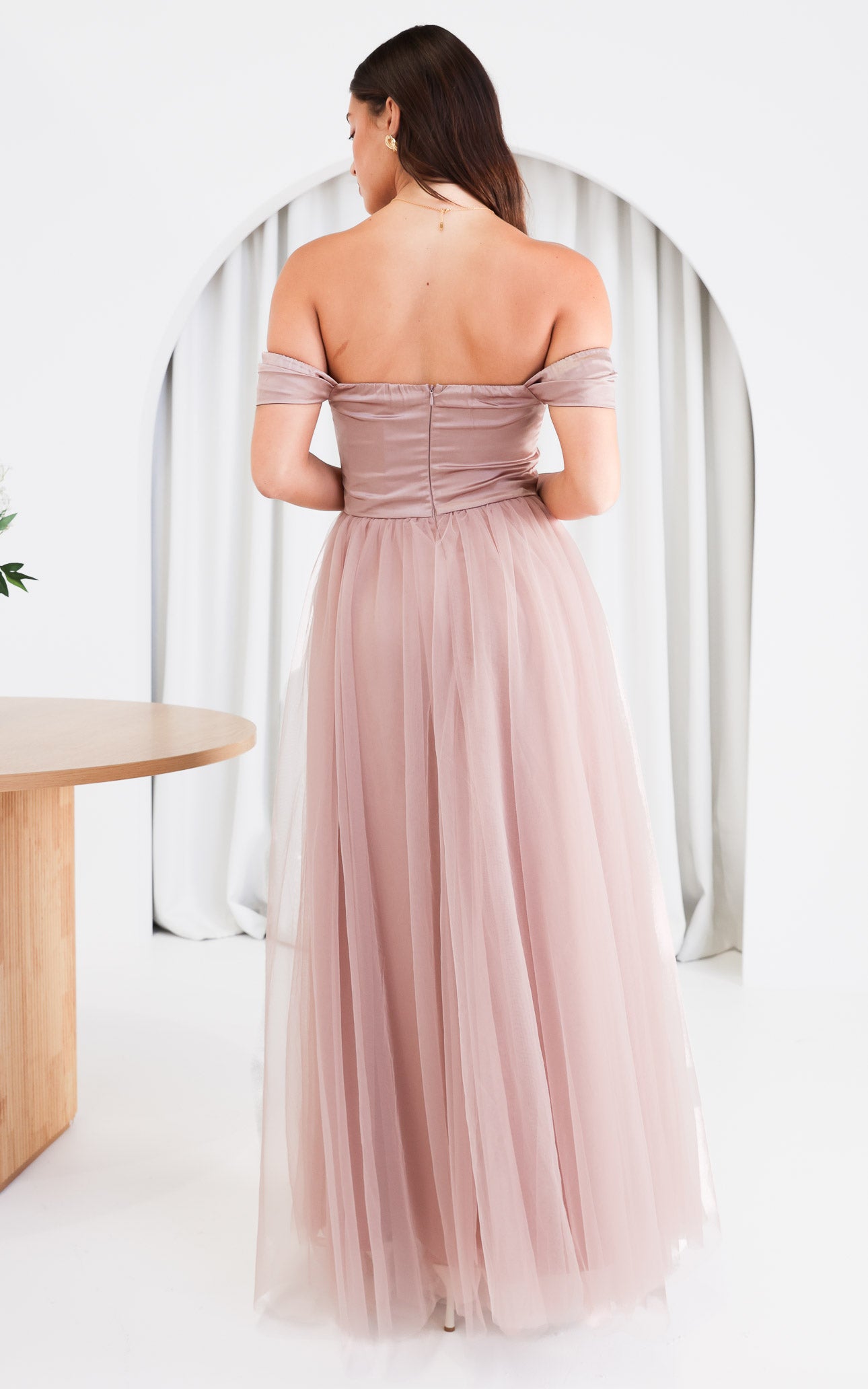 (Preorder) Parilio Maxi Dress - Dusty Mauve