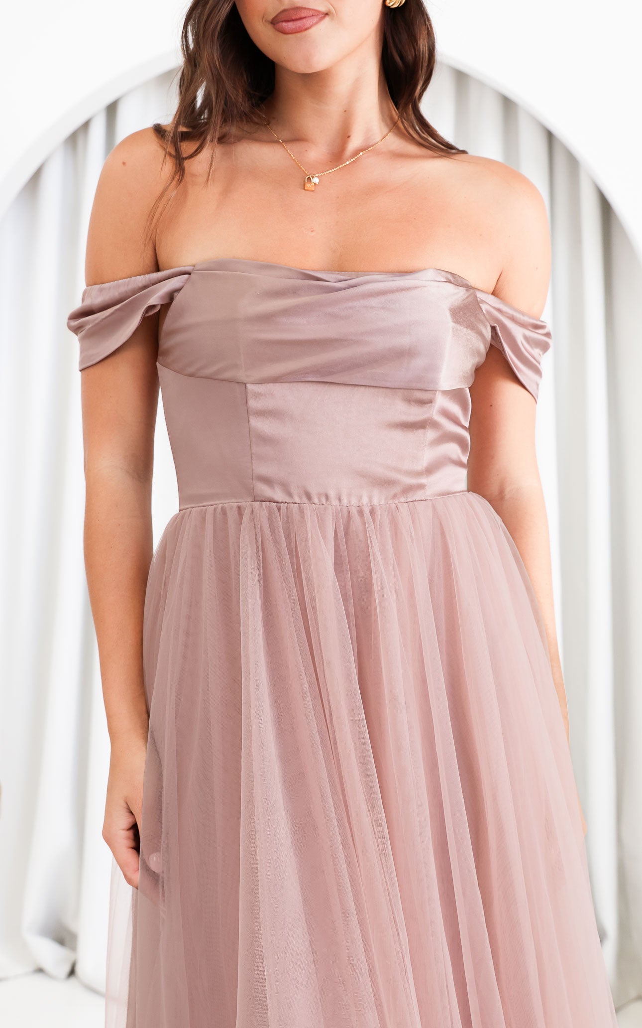 (Preorder) Parilio Maxi Dress - Dusty Mauve