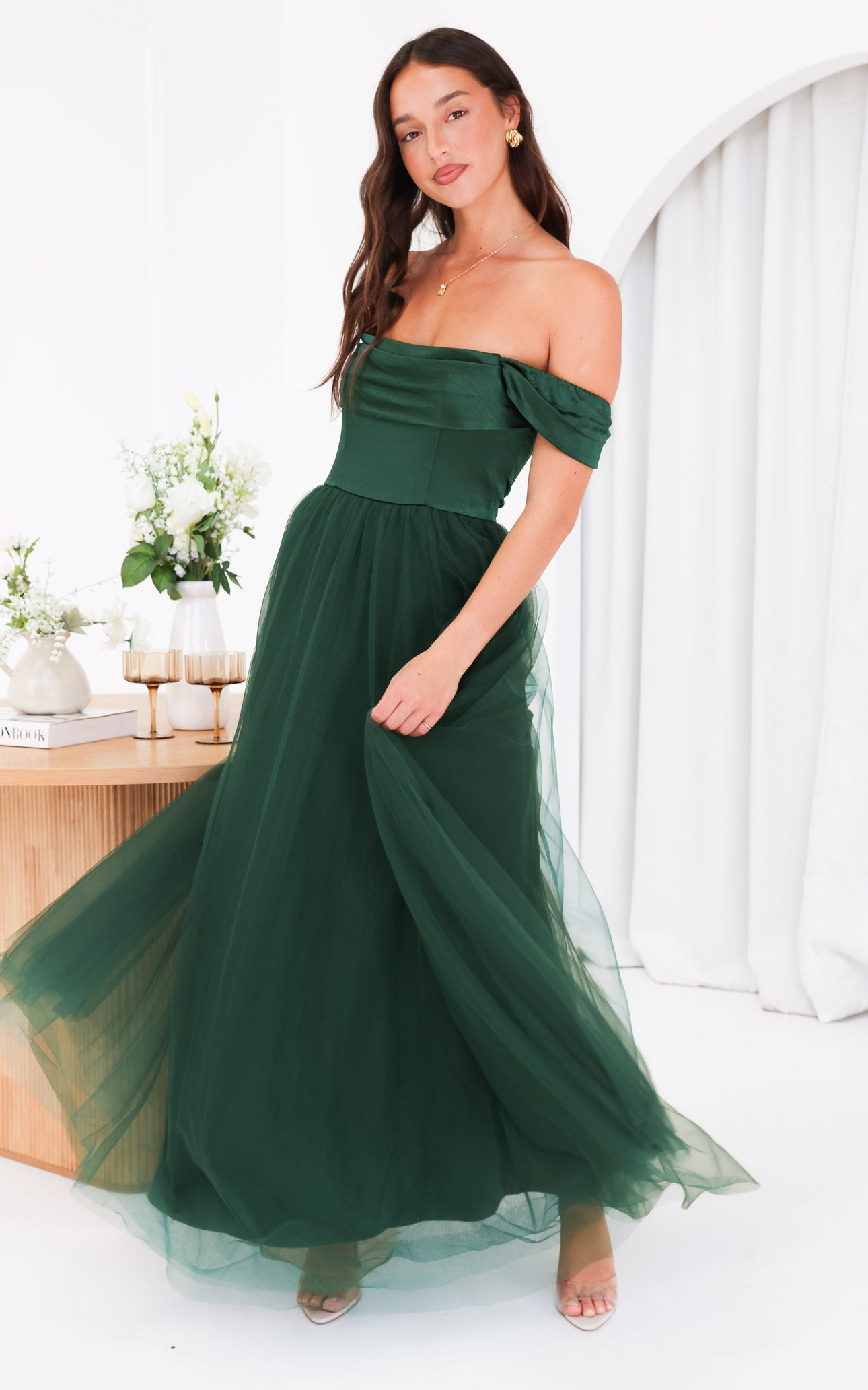 (Preorder) Parilio Maxi Dress - Emerald