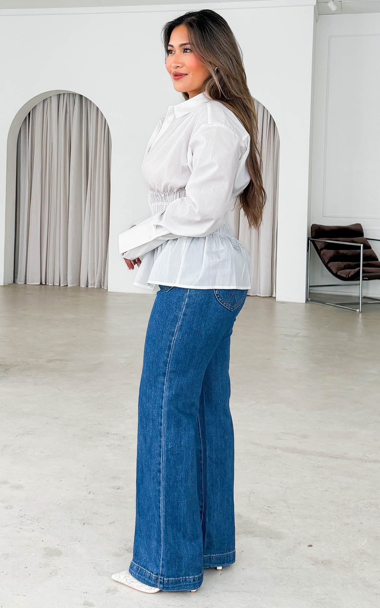 Vera Shirt Blouse - White