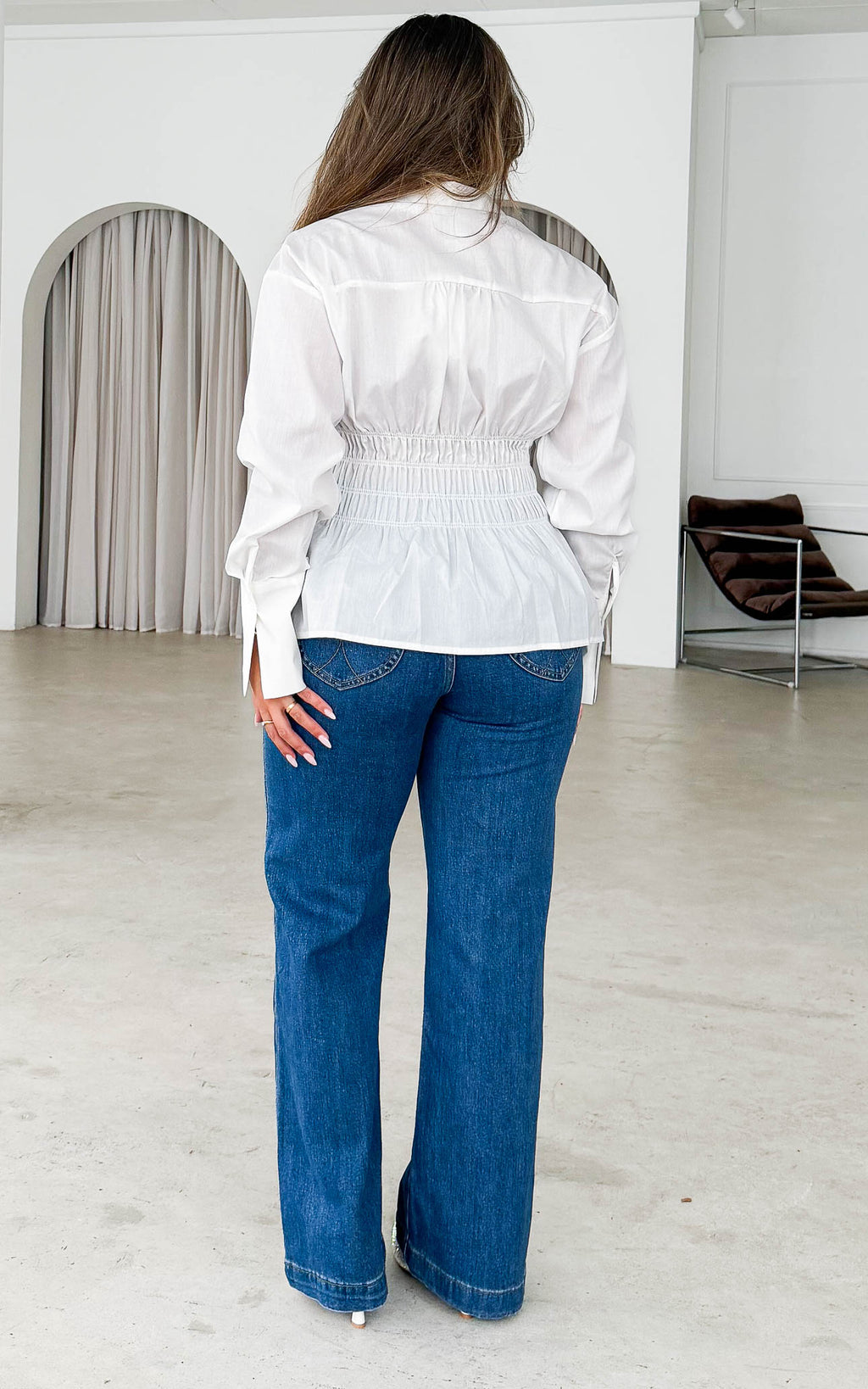 Vera Shirt Blouse - White
