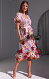 Peony Midi Dress - Pink Multi Floral
